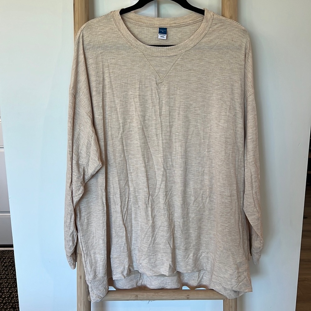 Old Navy Sunday Sleep Heathered Rib Knit Top